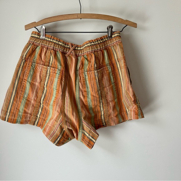 Free people kahuna harem shorts Orange striped pockets drawstring XS - Picture 4 of 5